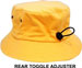CHILDS BUCKET HAT WITH REAR TOGGLE CROWN ADJUSTER 54*-55CM HAT